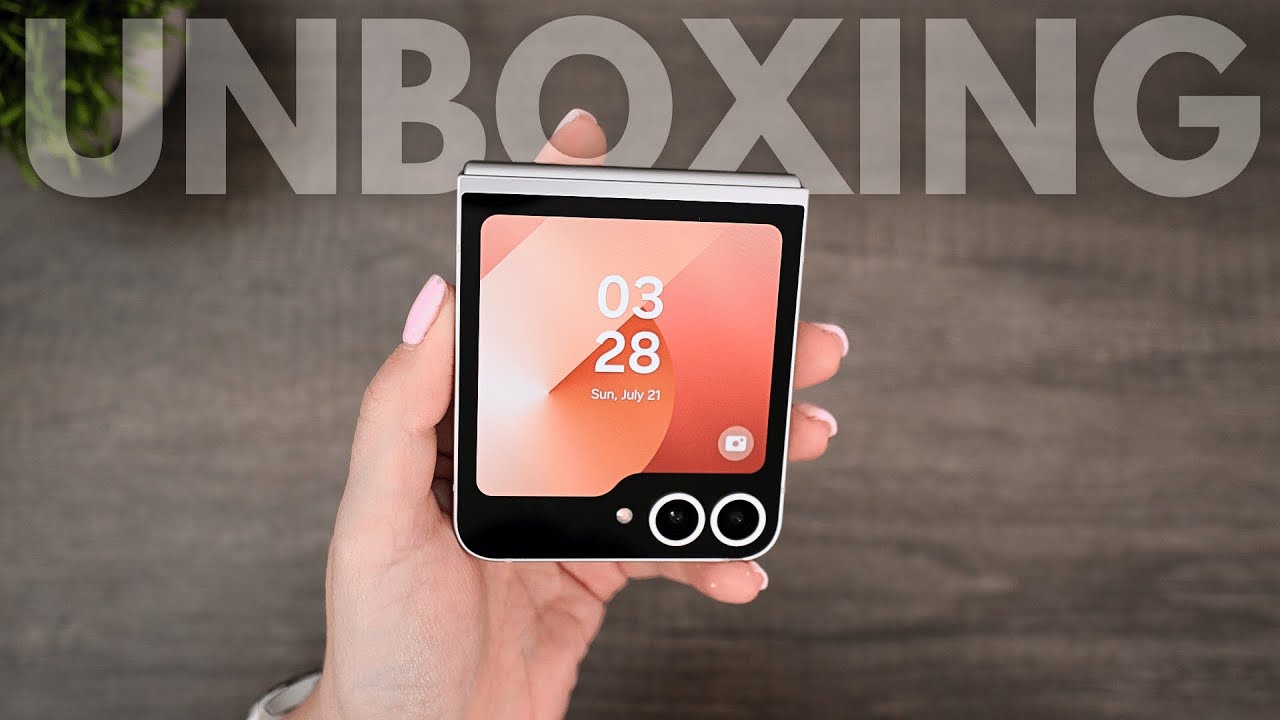 Galaxy Z Flip 6 Unboxing & Setup | Peach Exclusive Color