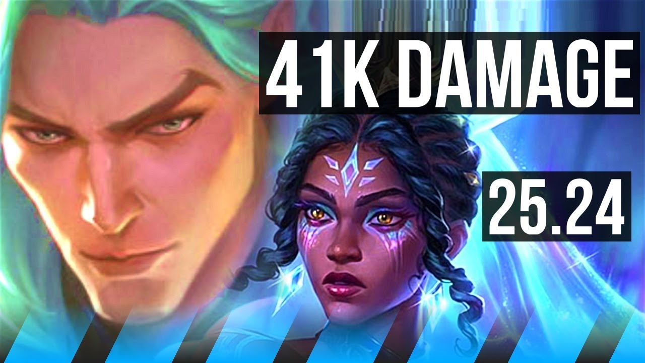 SWAIN vs MEL (MID) | 41K damage | KR Master | 25.24
