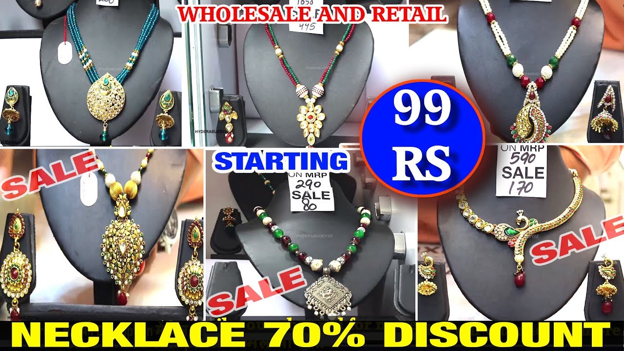 70% Discount- Hurry up limited offer \\ jaldi karo- Imitation necklace set  #Begum bazar