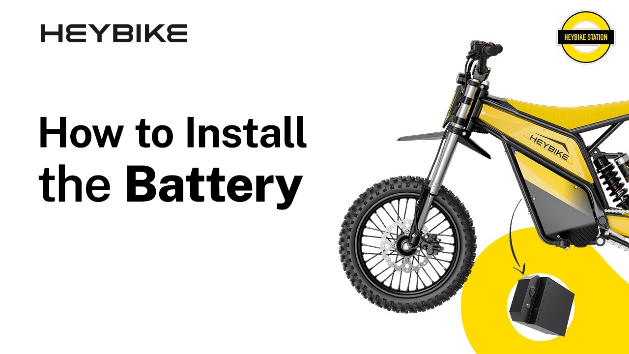 Станция Heybike | Как установить батарею для злодея