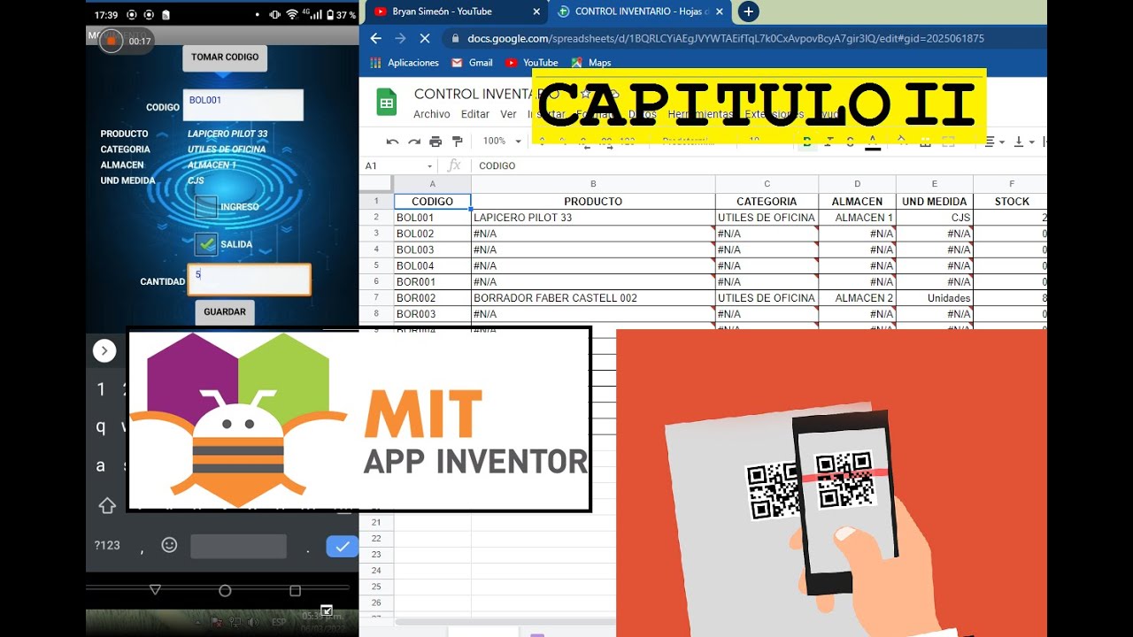 CREA TU APLICACION ANDROID PARA CONTROL DE INVENTARIO CON BASE DE DATOS EN EXCEL (2/3)