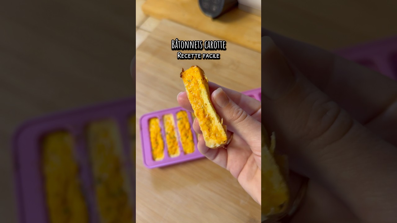 Bâtonnets de carotte 🥕 pour bébé 👶🏻 recette facile 