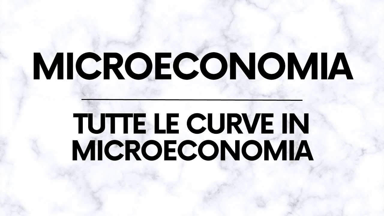 Tutte le curve in Microeconomia – Introduzione