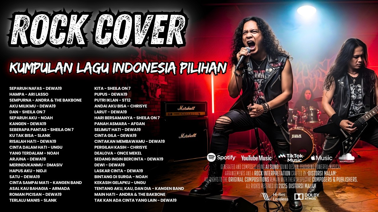 Rock Energy Cover Lagu Pop Terbaik┃Rock Cover by DISTORSI MALAM