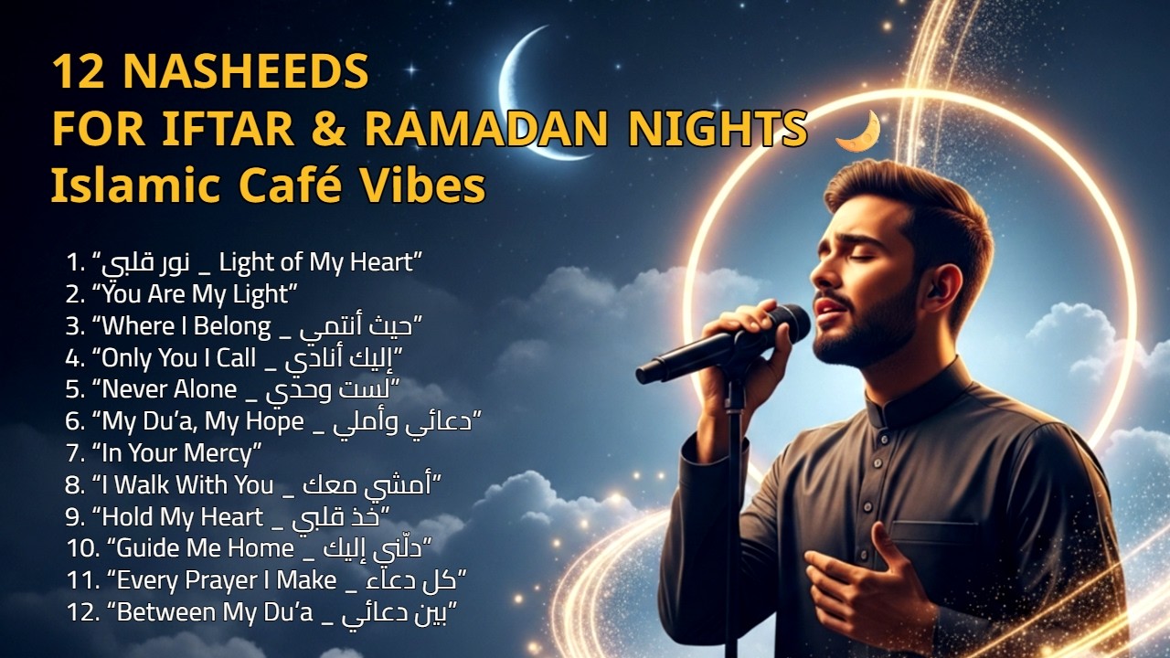 12 NASHEEDS FOR IFTAR & RAMADAN NIGHTS 🌙 | Islamic Café Vibes