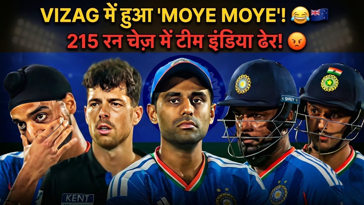 Ind vs NZ 4th T20 Highlights 2026: Vizag में Dube की तूफानी पारी पर पानी फिरा! 😂🏏