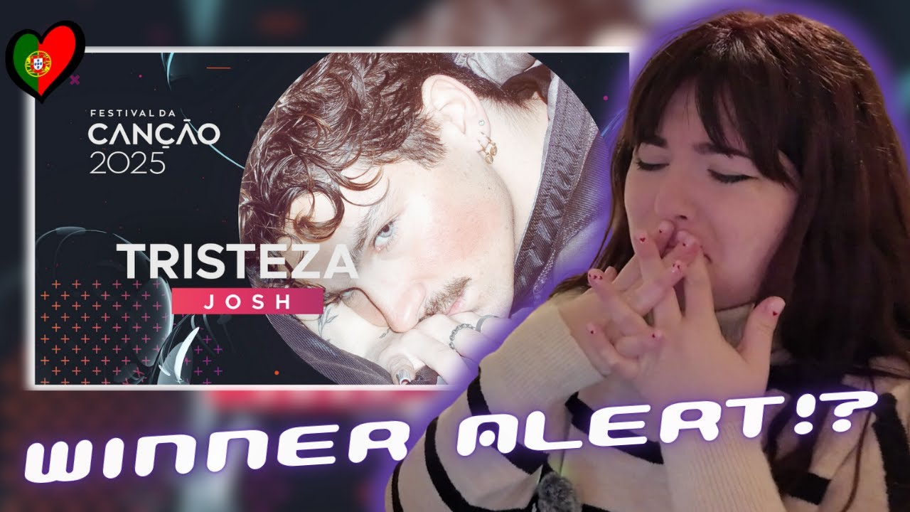 JOSH – Tristeza (Lyric Video) | Portugal 🇵🇹 Festival da Canção 2025 | SPANISH FAN REACTION