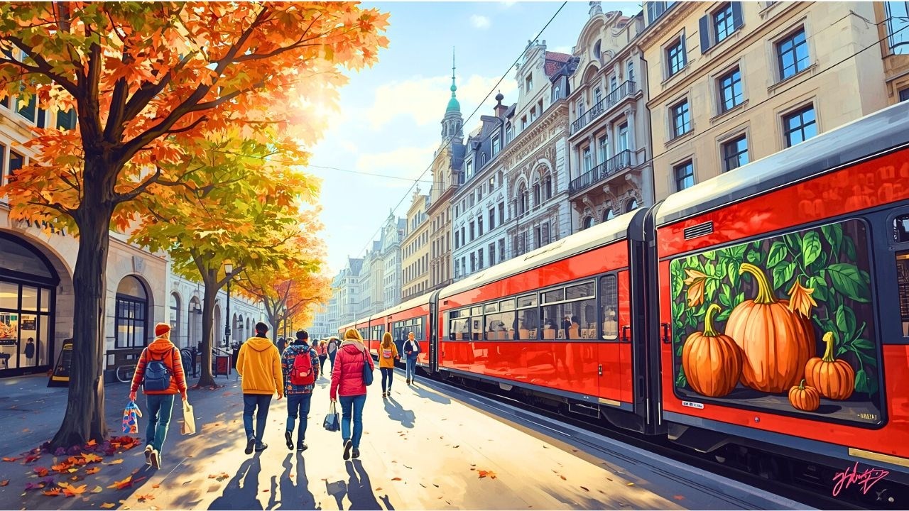 BEAUTIFUL Autumn Walk in Zurich | Switzerland's Vibrant City [4K]