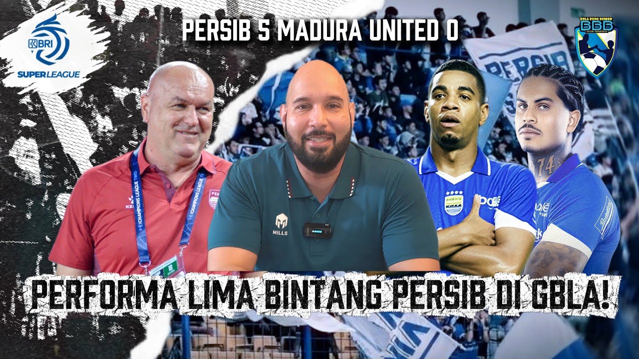 GAK PERLU VOUCHER PENALTI, PERSIB HANTAM MADURA UNITED LIMA GOL TANPA BALAS DI GBLA!