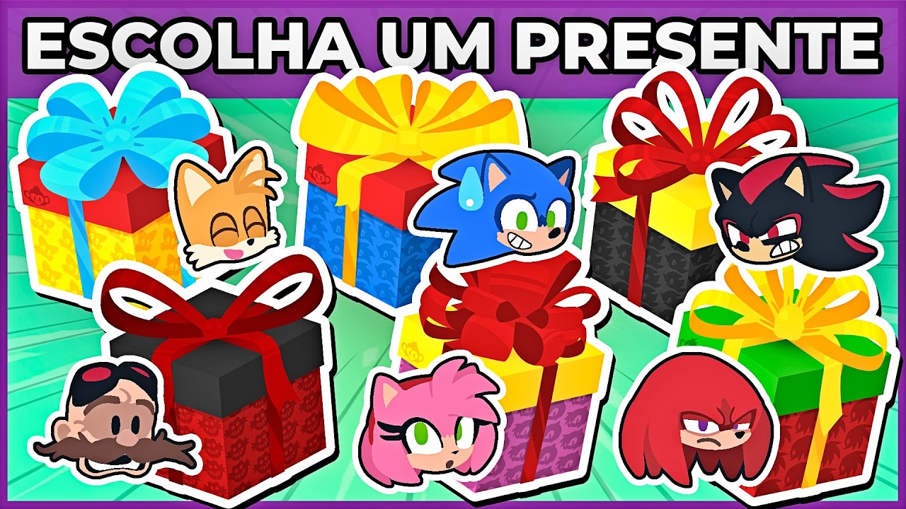 🔵🟨🩷ESCOLHA SEU PRESENTE SONIC 💎🎁 | 