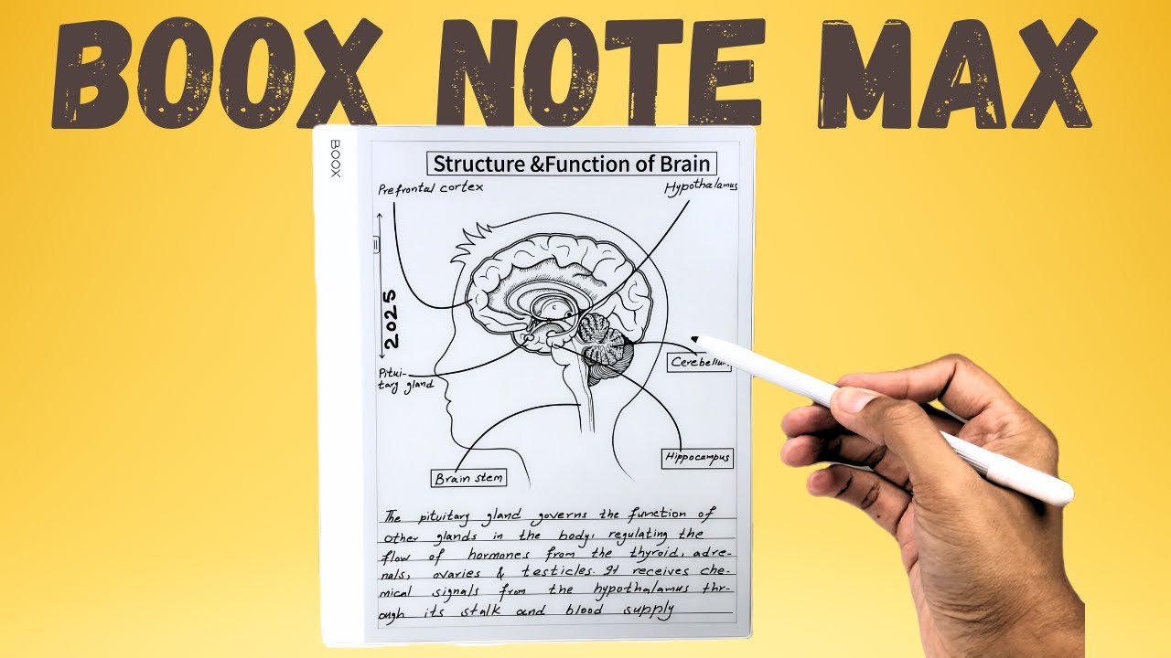 Boox Note Max — 20 мощных функций для создания заметок и аннотаций в PDF-формате для планшета E-Ink