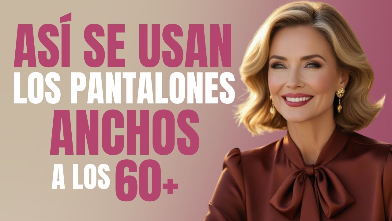 C&oacute;mo Usar PANTALONES ANCHOS a los 60+ y Lucir ESPECTACULAR