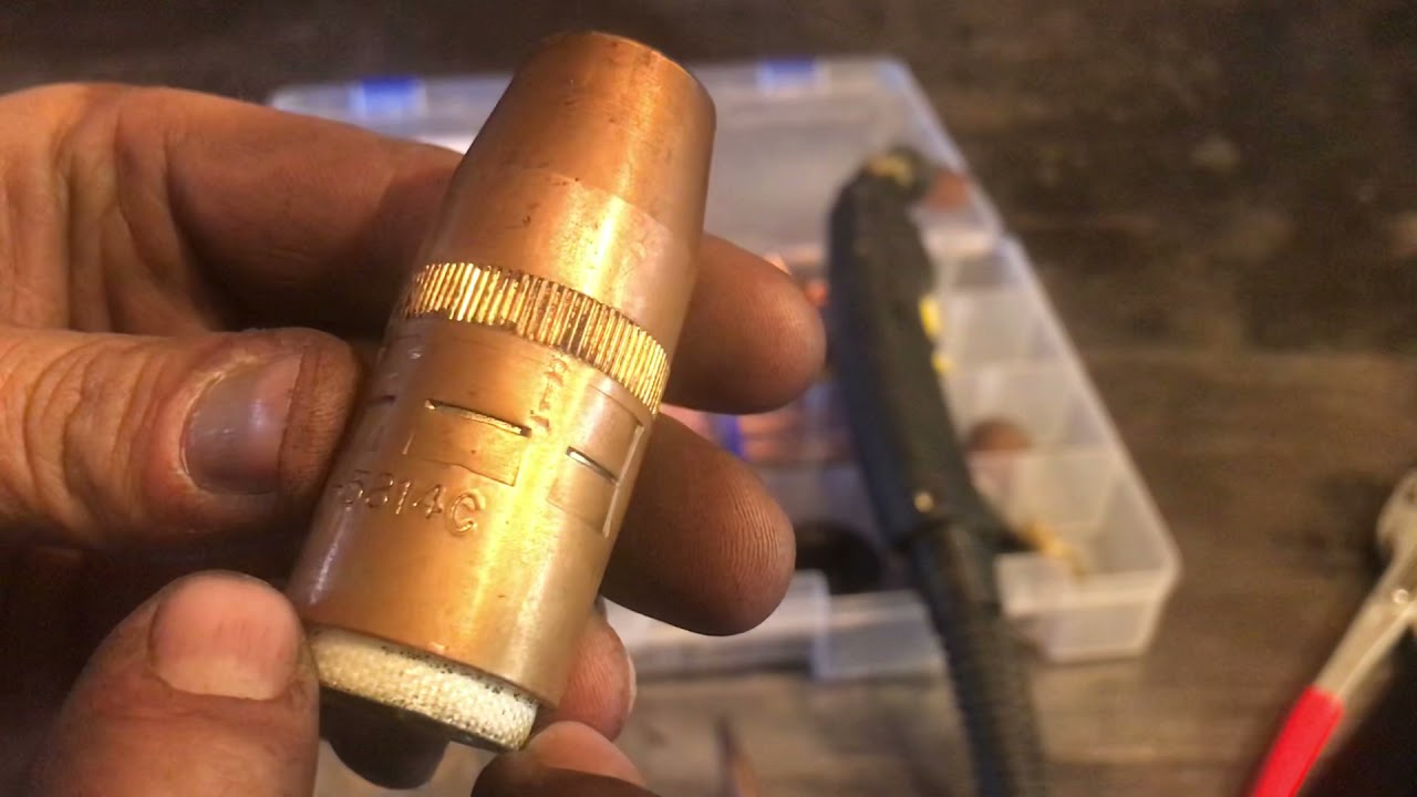 (137) Bernard centerfire consumables, mig gun nozzles, contact tips on my Miller suitcase