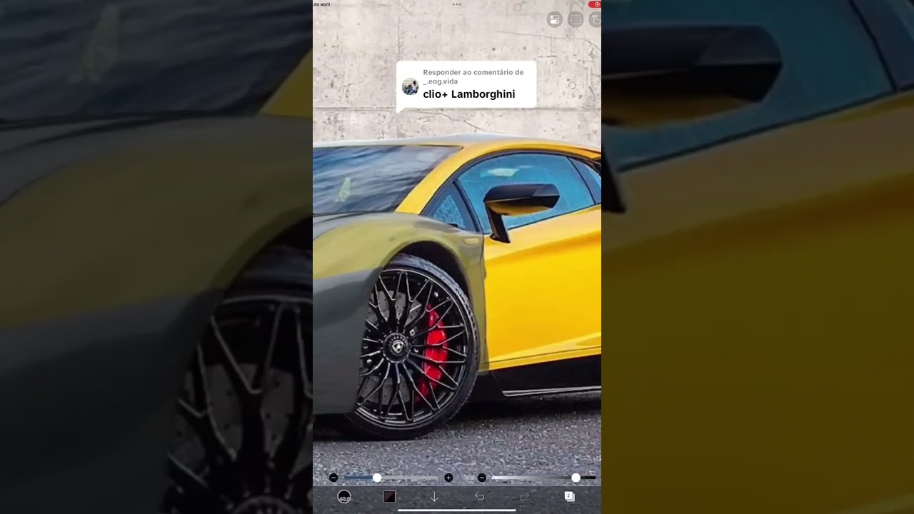 RENAULT CLIO + LAMBORGHINI photoshop art
