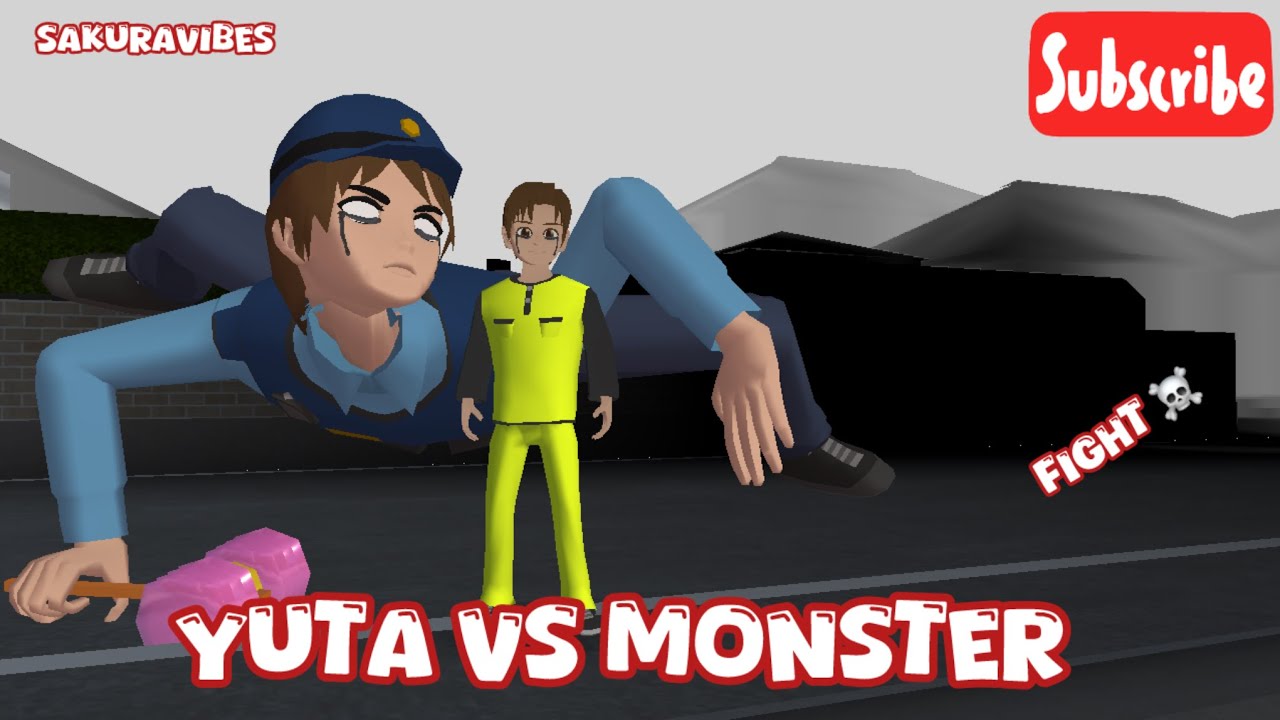 [FIGHT] YUTA VS MONSTER 😈☠️ |Sakura School Simulator Story 