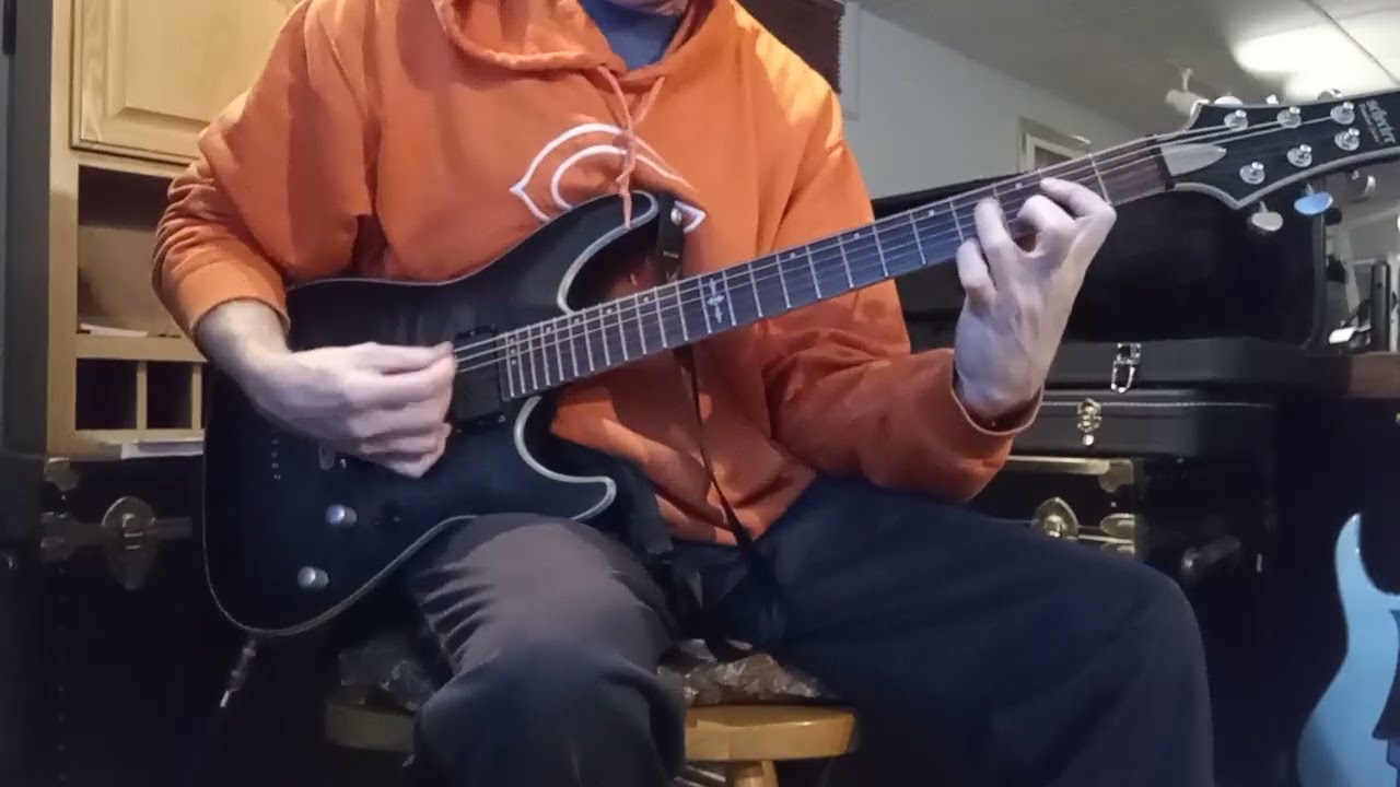 Living After Midnight guitar practice