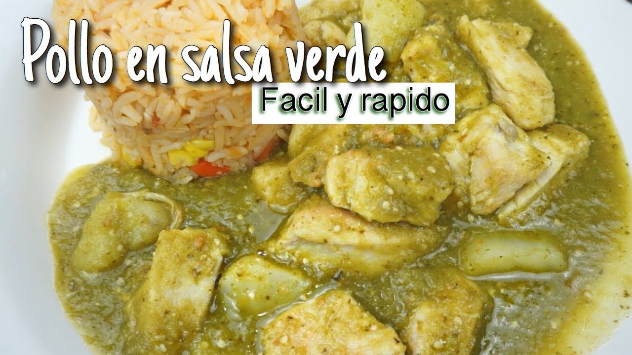 POLLO EN SALSA VERDE | FACIL Y RAPIDO | INVITADA ESPECIAL 😋🐔👍🏼
