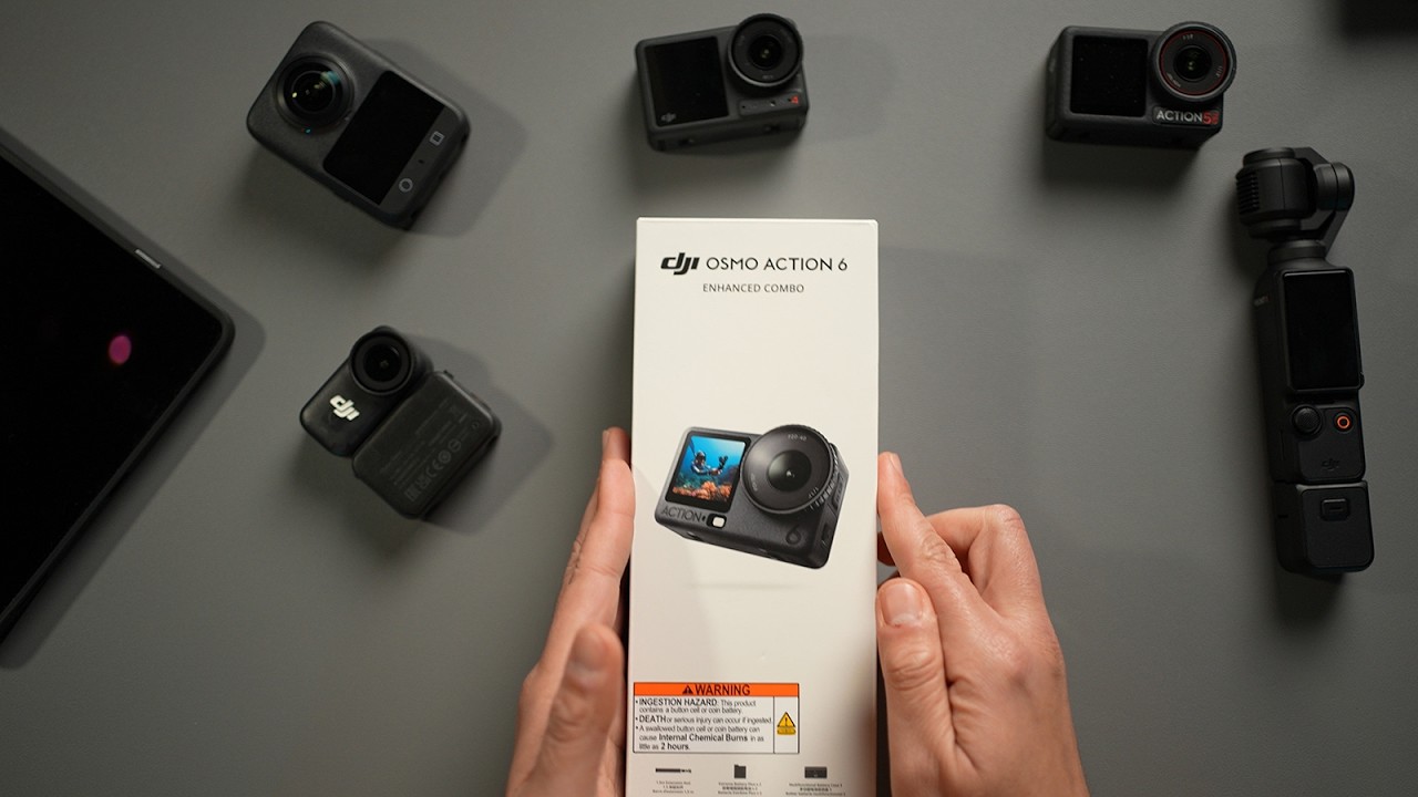 DJI Osmo Action 6 &mdash; расширенный комплект &mdash; распаковка и практическое применение