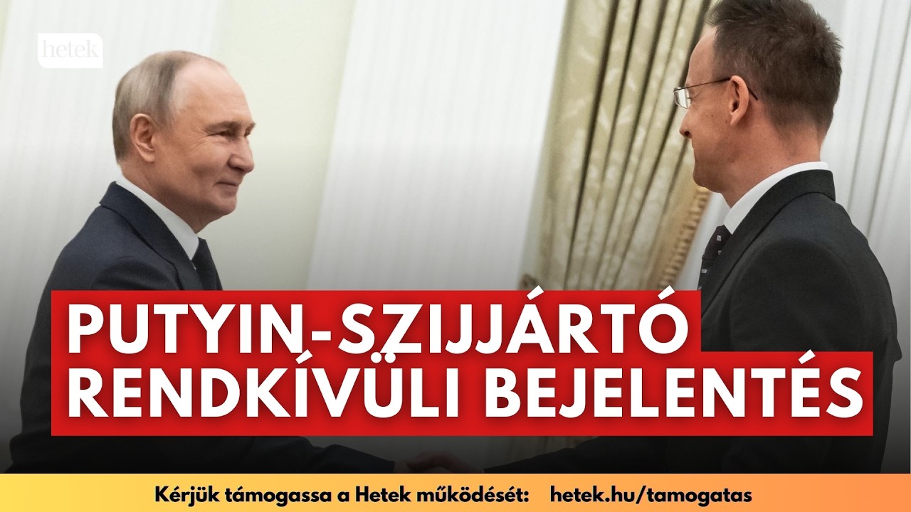 RENDKÍVÜLI: Putyin elengedett két magyar hadifoglyot Moszkvából Szijjártó val