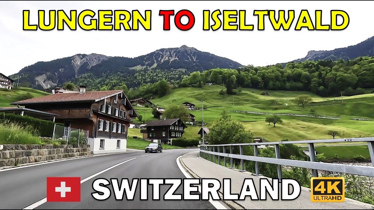 Switzerland 🇨🇭 Scenic Drive:  Lungern to Iseltwald Driving Tour 4k Ultra HD