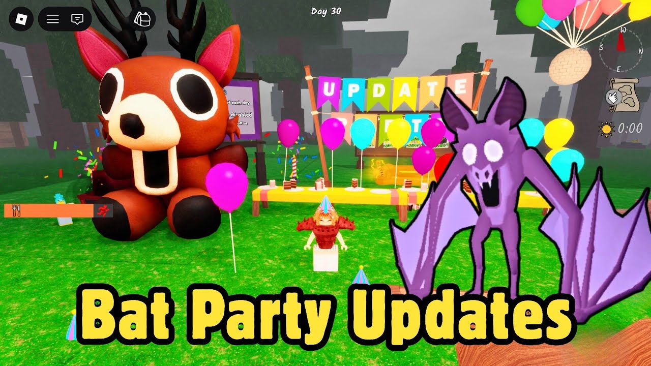 The New Bat Update Is Here! New Update Party in 99 Night🌲 ASMR Speedrun x3