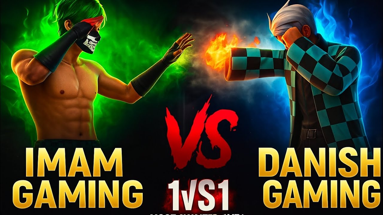 ''Imam Gaming VS Danish Gaming'' | 1v1 Most Awaited Clash | Free Fire Battle