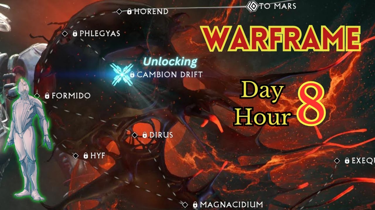 Warframe Challenge Day 8 Hour 8 - Unlocking the Cambion Drift for Heart of Deimos! 😣