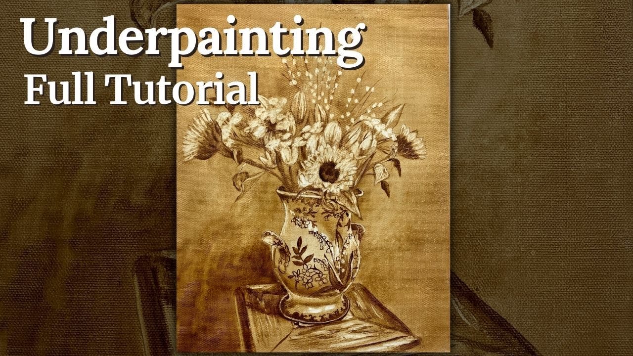 Mesmerising Underpainting Techniques | Classical Floral Oil Painting