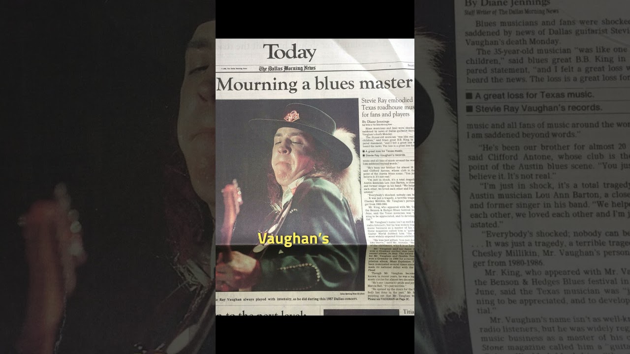 Stevie Ray Vaughan: The Guitar Legend Lost Too Soon #steverayvaughan #guitarlegend #history