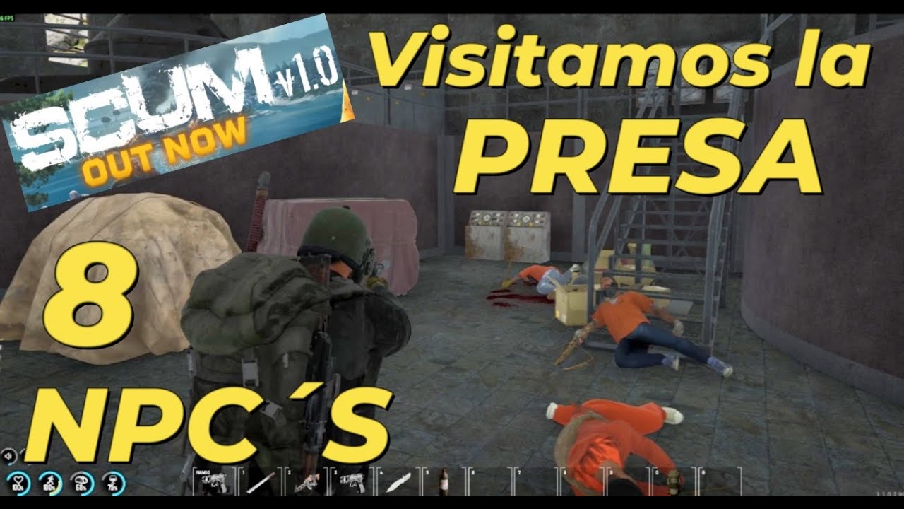 SCUM 1.1 VISITAMOS LA PRESA EN BUSCA DE LOOT MILITAR NOS COMPLICAMOS CON LOS NPC Y LOS MECK ESPAÑOL
