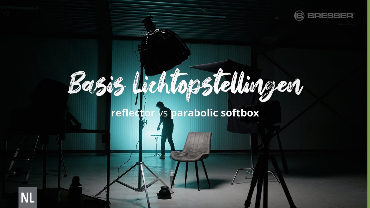 De 5 Basis Lichtopstellingen - Portret & Interview (Bresser Studio)