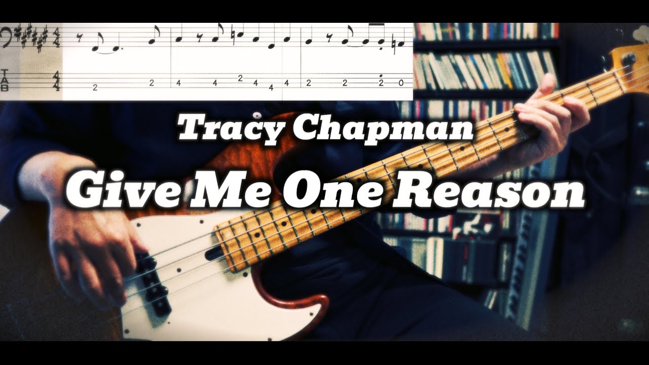 Tracy Chapman - Give Me One Reason (Bass Cover) TABS in Video