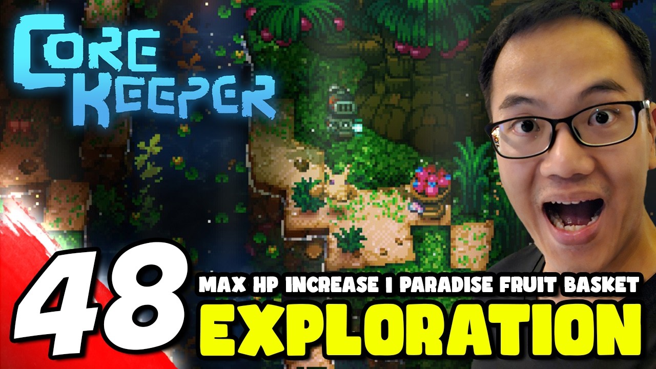 #48 Core Keeper – Exploring to Find Paradise Fruit Basket (Permanent Max HP Increase!)