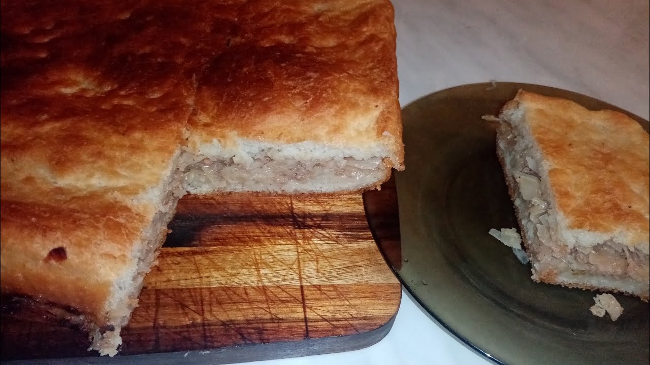 Заливной пирог с капустой, без яиц, сметаны и майонеза. Быстрый дрожжевой пирог.