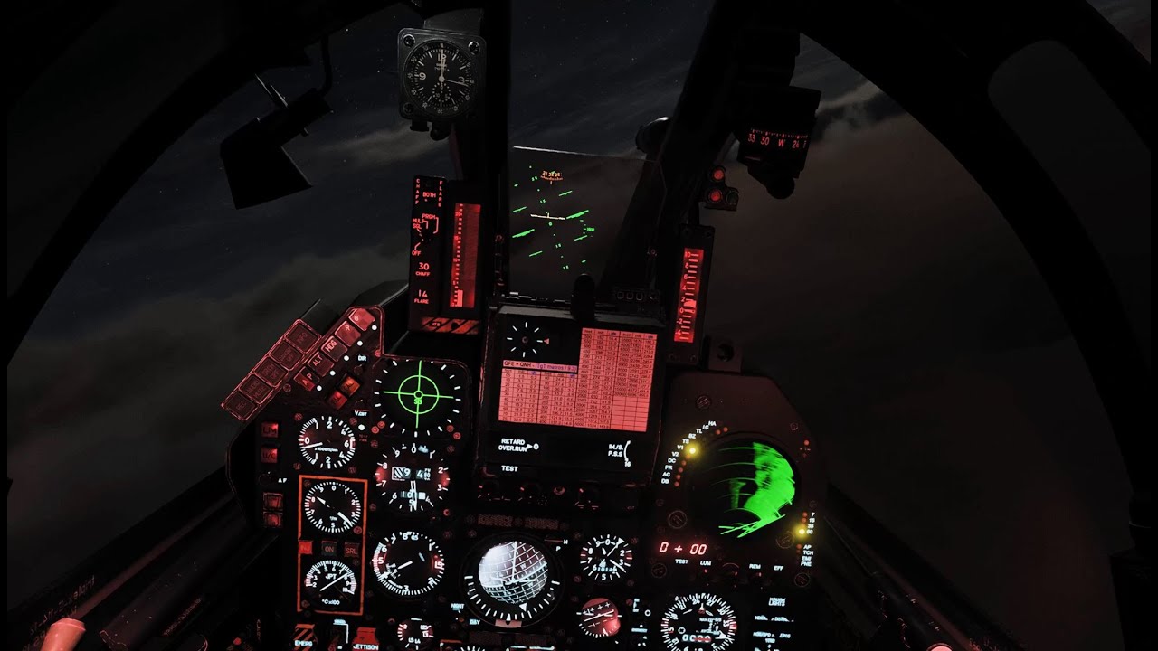DCS | Mirage F-1 Anti-Runway Strike at Night