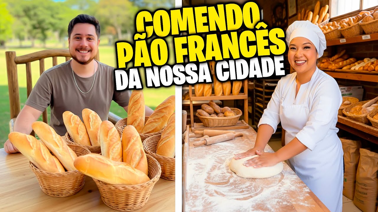 PROVANDO VÁRIOS PÃO FRANCÊS DA NOSSA CIDADE | Jeru e Cheru