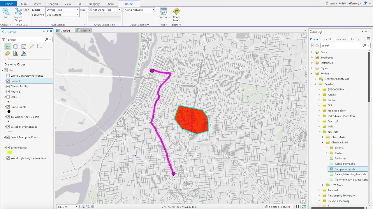 Network Analyst in ArcPro - Route and Closest Facility