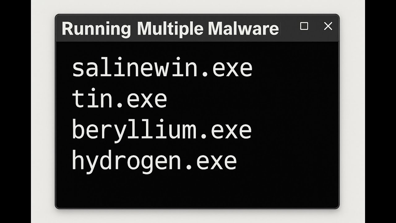 I ran Salinewin.exe, Tin.exe, Hydrogen.exe, and Beryllium.exe AT ONCE!! **Shocking** (Trojan)