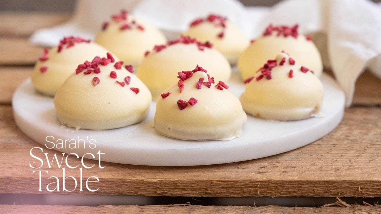 Mellowcakes met witte chocolade en frambozen | Sarah's Sweet Table