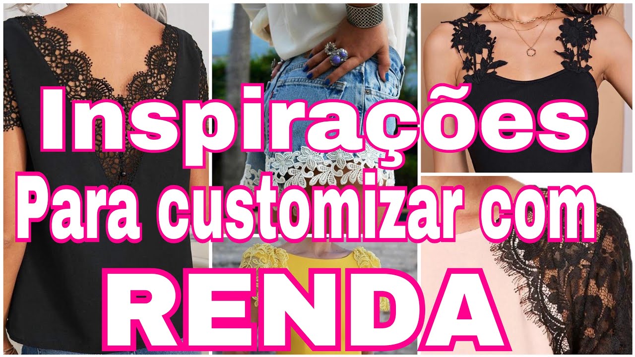 inspirações para customizar roupas com rendas, tules e apliques / alargar, aumentar o comprimento