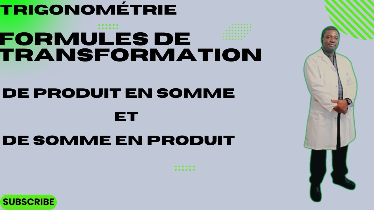 Trigonométrie Cours X: Formules de transformation de produit en somme et de somme en produit.