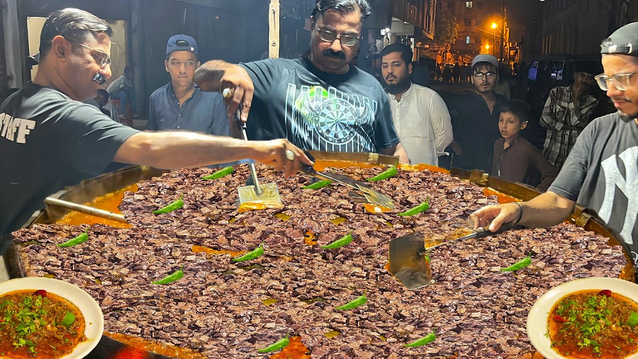 500KG GIANT TAWA KALEJI SPICY MAKER IN KARACHI - SUPER SKILLS