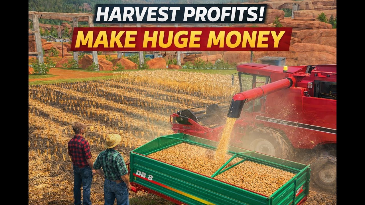 🚜 INSANE HARVEST! Making CRAZY MONEY in Farming Simulator 18 💰
