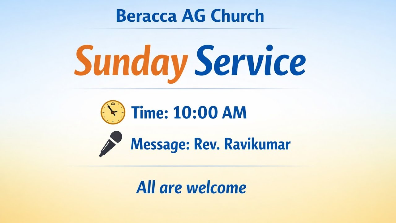 LIVE  B AG ministry s Mudalur