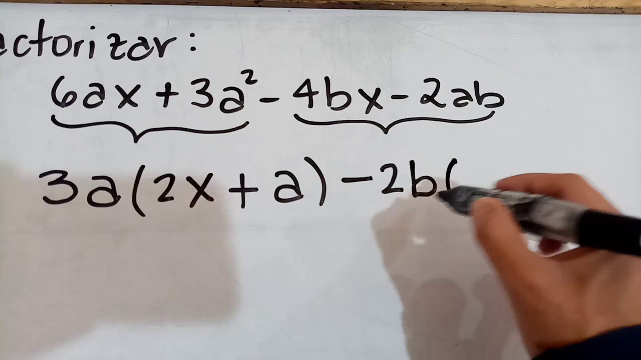 Factorización: factor común por agrupación de términos