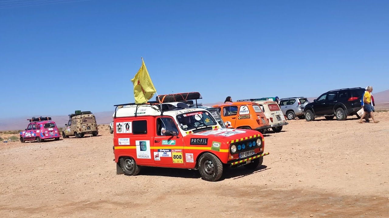 #179  Le 4 L Trophy et le Twing Raid Twingo ..Magnifico    #raid #automobile #maroc #campingcar 