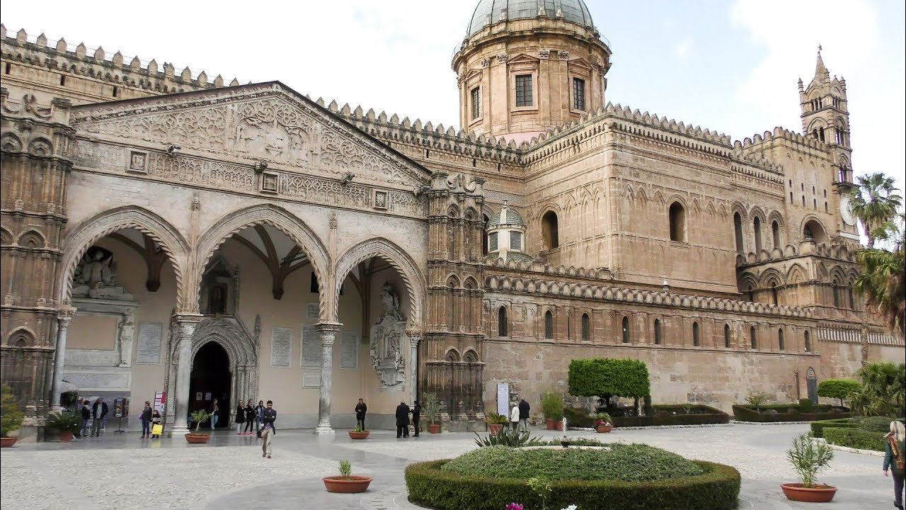 Sicily, Italy. A Walk Outside and Inside The Cathedral of Palermo