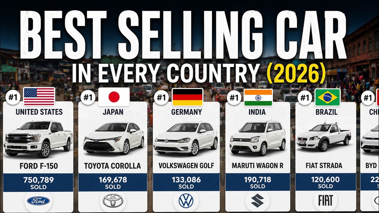 Best Selling Car in Every Country (2026)