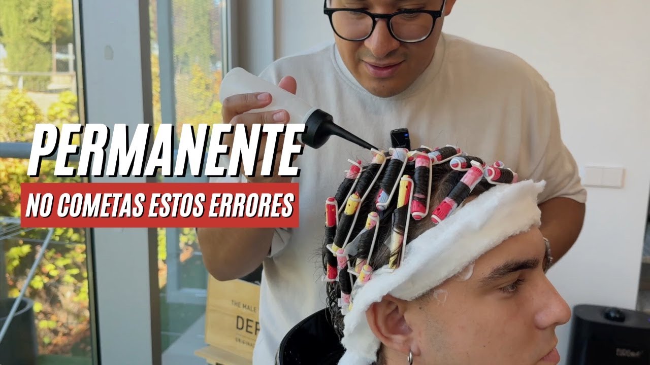 Como hacer PERMANENTE ONDULADA - RIZADA HOMBRE 🪢 No cometas estos ERRORES