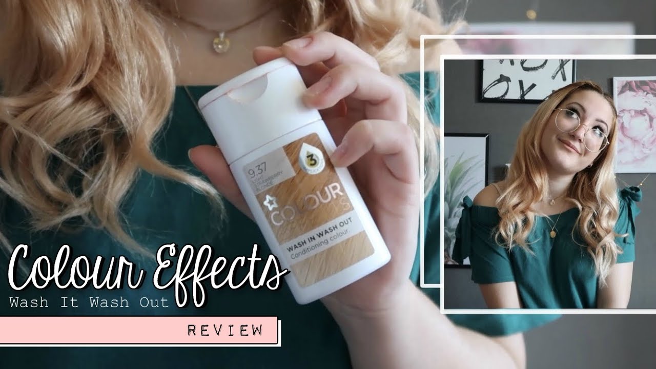 How to: STRAWBERRY BLONDE HAIR // Superdrug Colour effects Wash In Wash Out REVIEW.. Does It Work?